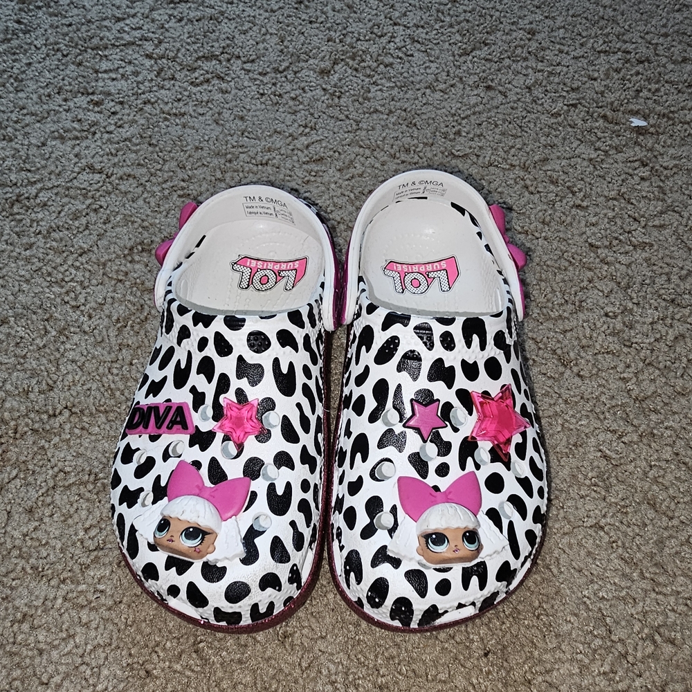 Crocs Kids C13 LOL Surprise Clogs Charms Included Girls Shoes